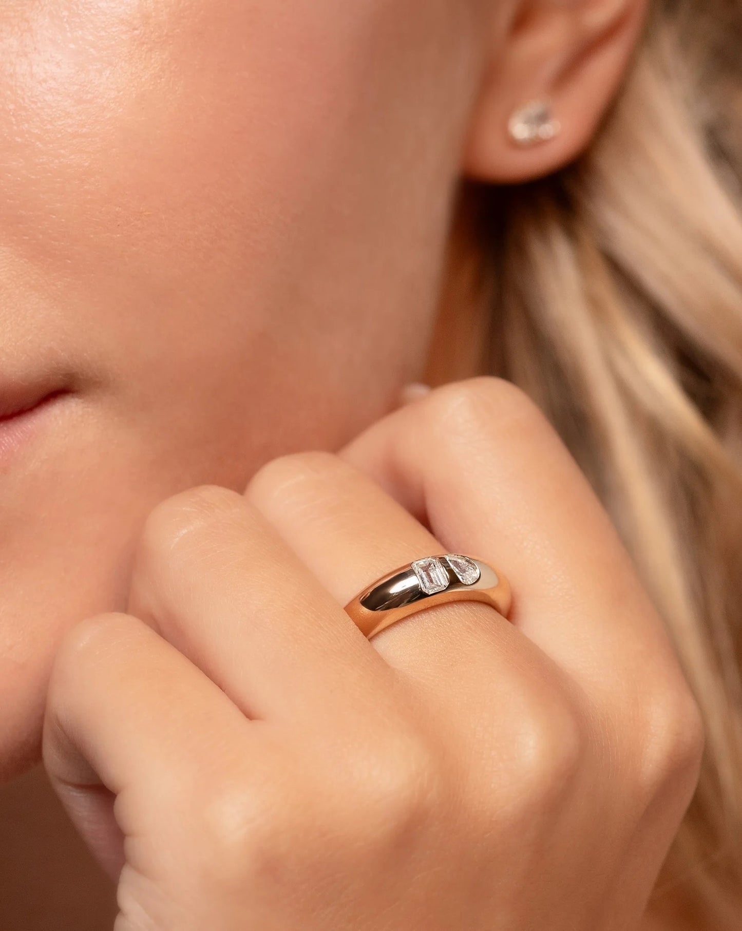 Alianza con diamantes Tu y Yo