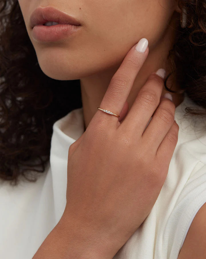 Mini Anillo 6 Diamantes