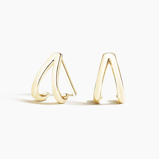 Pendientes V de Oro