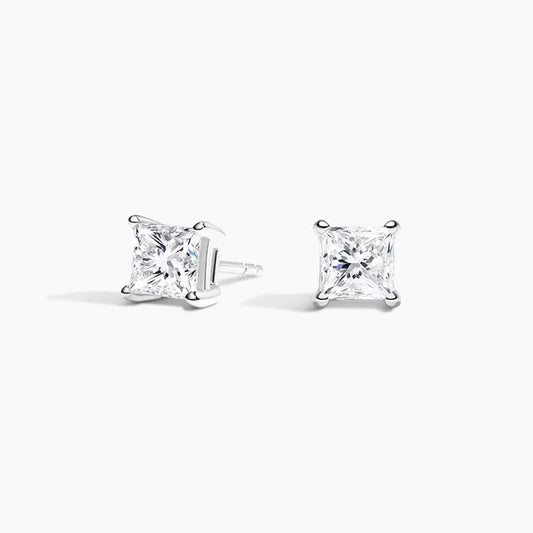 Pendientes de Diamantes talla Princesa