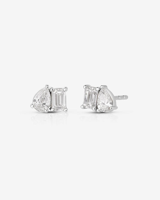Pendientes de diamante Tu y Yo