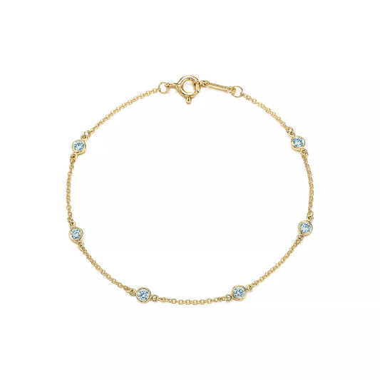 Pulsera de Cadena con Diamantes