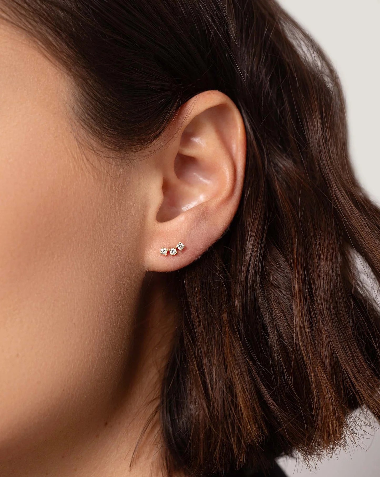 Pendiente Mini Trio Diamantes