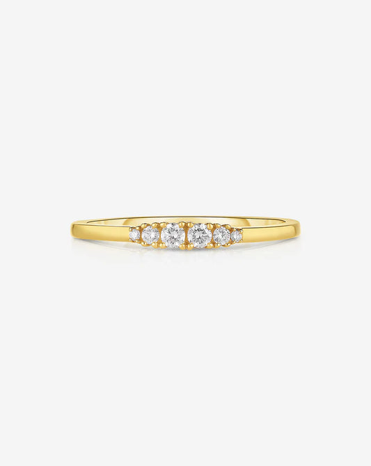 Mini Anillo 6 Diamantes