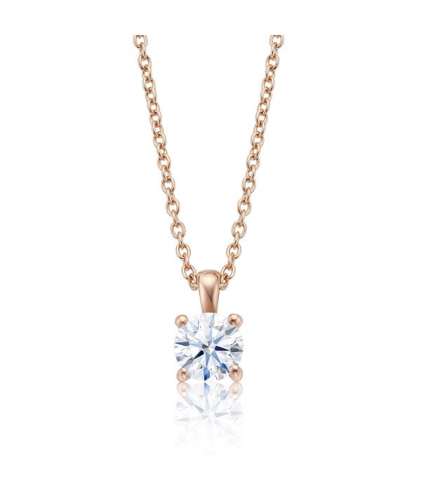 Colgante de Diamante en Oro Rosa